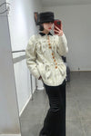 Mutedance Velvet/Silk Hand-Tied Jacket MD-MD23FW56-HUIBAI Silk PM89